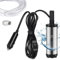 EFUTURETIME Pompe à Eau 12V DC Pompe à Huile 38mm, Mini Pompe Immergée avec 3M de Tuyau Ø16mm, Pompe Huile Portable pour Diesel, d'Eau