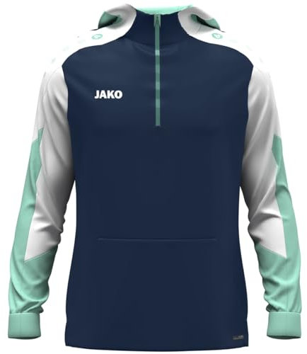 JAKO Unisex Zip-Hoodie Dynamic, Marine/weiß/Minze, L