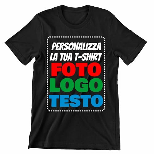 Incidiamo Maglietta T-Shirt Uomo Personalizzata con Stampa Logo, Foto, Scritta Personalizzabile