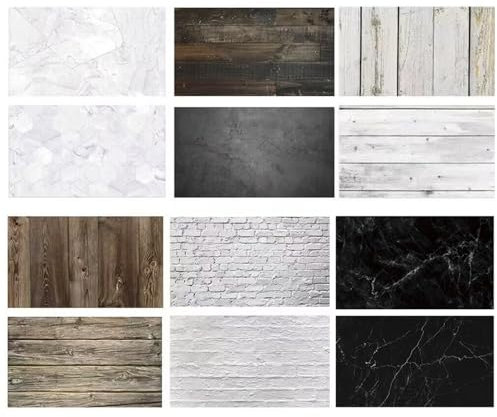 Lot de 6 toiles de fond en papier pour photographie alimentaire - 56 x 86 cm - Double face - Rouleaux de papier marbré pour produits de bijoux, accessoires de table