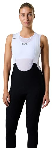 Acelera Thermo Trägerhose+ Damen Winter – Lange Radhose [0–10°C] – Gepolstert für 8h+ Fahrzeit, Atmungsaktiv & Wasserabweisend - S