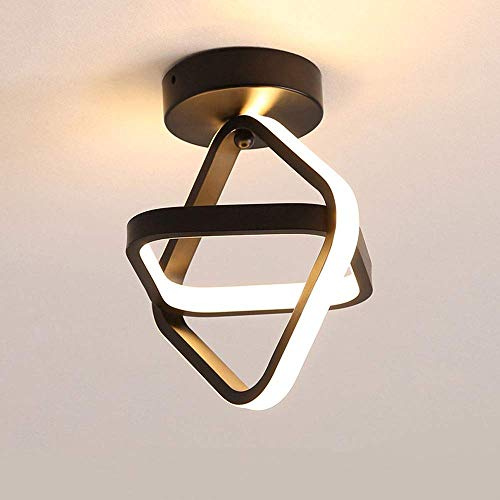 WGFJKI Lámpara LED Luces De Techo De Montaje Empotrado - Lámpara De Metal Cuadrada Panel Acrílico Luces Colgantes De Modelado Geométrico para El Hogar Sala De Estar Cocina Dormitorio Pasillo