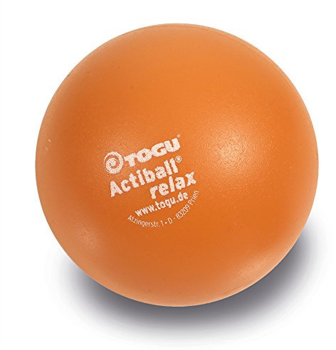TOGU Actiball Relax luftgefüllter Faszienball Massageball Faszienmassageball, Orange, L, 12 cm ø