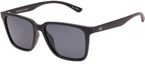 Le Specs FAIR GAME MATTE BLACK - Sonnenbrille für Damen und Herren Rechteckige Rahmenform mit hohem UV-Schutz LSP1802161