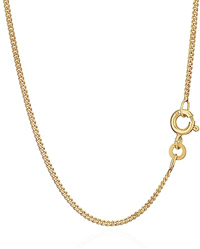 NKlaus 80cm Panzerkette 333 Gelbgold 8 Karat elegante Halskette filigrante Breite 1,2mm Collier 3,1g schwer 8987