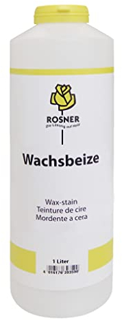 Rosner Wasserbasierende Wachsbeize Holzbeize R169 Bernstein hell 1 Liter Beize