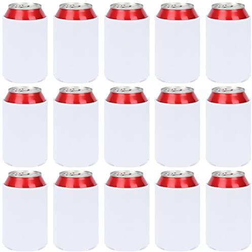 Desing Wish 15 Piezas 12oz Standard Espuma Funda para Latas de Cerveza Can Cooler Sleeve Enfriador Soporte de Latas Coke Cover Antideslizante Manga Aislante para Bebidas Manga Refrigerante Fiestas