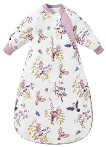 Chilsuessy Babysovsäck vinter med avtagbar långärmad varm vadderad babysovsäck barn året runt halsduk för pojkar och flickor, vårmagpie/3,5 tog, XL/baby höjd 90–100 cm
