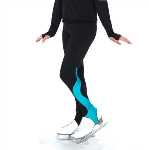 EMERZE Eiskunstlauf Trainieren Hose Damen Mädchen Bequeme und Warme Schlittschuh Hose Hautfreundliche und wasserdichte Fleece-Hose Hohe Stretch-Übungs Hosen,001,XXS
