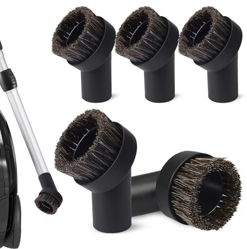 NEUSID 5 Pack Horse Hair Round Brush, 32mm Henry Hoover Brush Head Horse Hair Vacuum Brushes Cleaner Attachments Replacement