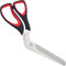 Tijeras para pizza, tijeras de pizza y cortador de pizza con hoja afilada de acero inoxidable,tijeras pizza,Mango Ergonómico Antideslizante, Herramienta de Cocina Versátil, 27 cm, Color Negro y Rojo