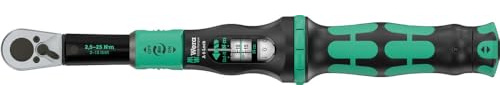 Wera 05075691001 Click-Torque Lock A 6 Drehmomentschlüssel, einstellbar, Torque Lock Funktion, Umschaltknarre, Rechtsanzug, 2,5-25 Nm, 1/4 x 2,5-25 Nm