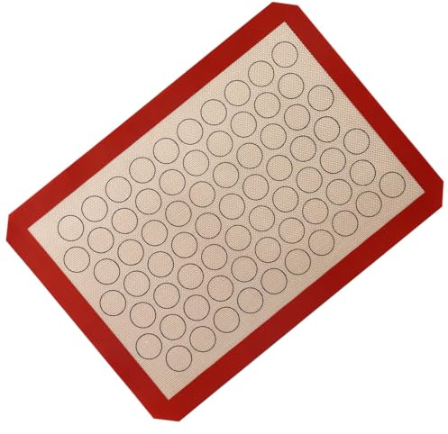 DIYEAH Tappetino da Forno in Silicone Macaron Antiadente Microforato per Cottura Uniforme e Riutilizzabile Adatto per Pane Biscotti e Pasta in Casa