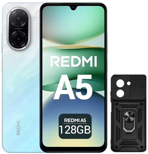 XIAOMI Redmi A5 Smartphone 6,88 120Hz, 4+128GB, Appareil Photo IA 32 MP, Batterie 5200 mAh, Capteur d'Empreintes Latéral (Bleu)
