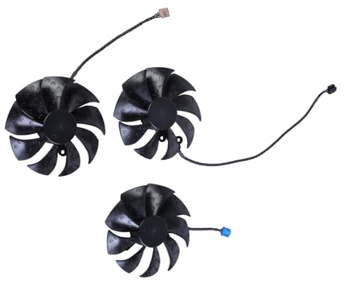 QUEENYARD 3 ventiladores de refrigeración PLD09220S12H de 87 mm, 12 V, 0,55 A, VGA de 4 pines para ventilador de tarjeta gráfica RTX3070 3080TI 3090 FTW3