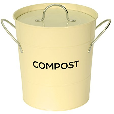 Poubelle de compost en métal pour recyclage des déchets alimentaires