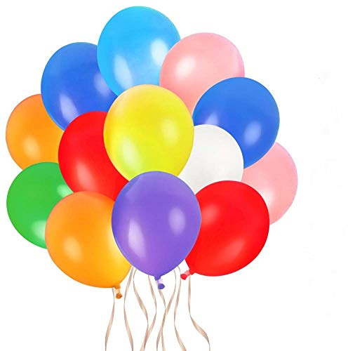 Faburo 80pcs Bunte Luftballons, 26 cm Latex Partyballon Dekoration Luftballons für Geburtstag Party Hochzeit