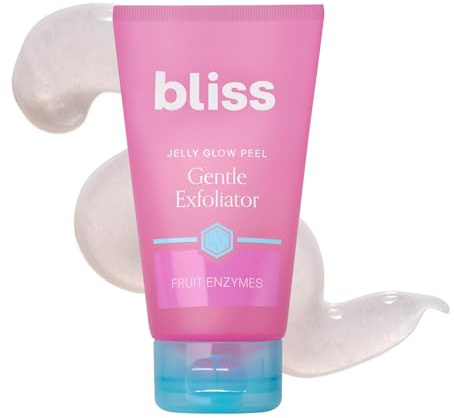 Bliss Jelly Glow Peel™ Gentle Non-Abrasive Cleanser and Exfoliator With Fruit Enzymes - 4 Oz - Nourishes and Hydrates Skin - Clean - Vegan & Cruelty Free