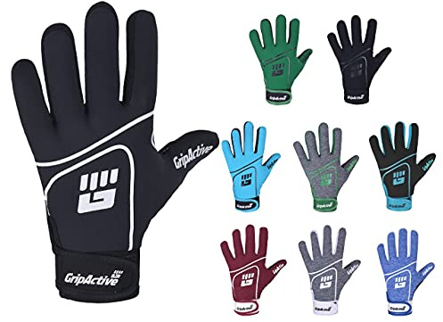 Grip Active GAA Gloves Premium Gaelic Football Gloves Made with 2.5mm Latex for Best Grip & Great Ball Control Suitable for Men, Women, Adults and Kids