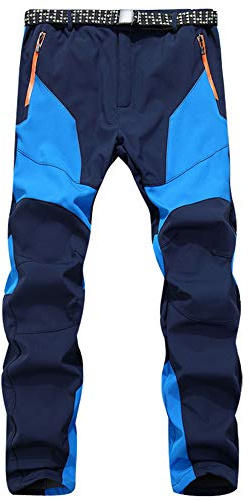 Chickwin-Shop Pantalones Trekking Hombre, Impermeables Pantalones de Carga Pantalón Militares de Trabajo de Combate para Exteriores para Acampar Senderismo Caminar Escalada (Azul,XL)