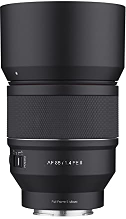 SAMYANG 85mm F1.4 AF Series II Full Frame Telephoto Auto Focus Lens for Sony E (SYIO85SE2-E), Black