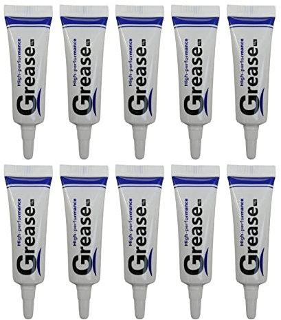 Lubrifiant À La Silicone 10 Pièces, Robinet en Silicone Étanche pour Joint Torique, Lubrifiant pour Fermeture À Glissière Sac, Graisse Étanche À l'huile Chaîne 10 Carats