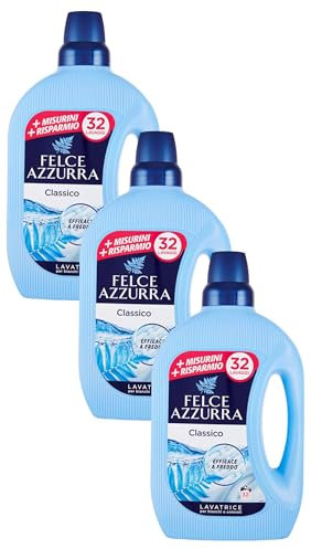 Felce Azzurra - Detersivo Liquido Classico, Profumo Inconfondibile, Efficace a Freddo - 32 Lavaggi - 1595 ml (Confezione da 3)