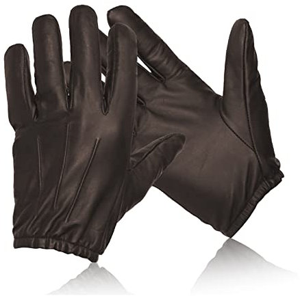 COLOURLINX Guantes de Kevlar con forro de piel suave, anticortes y resistentes al calor, resistentes al fuego y a los cortes, protección SIA, marrón oscuro, S
