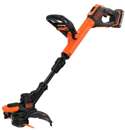 BLACK+DECKER Coupe-Bordures 18 V avec Lame en Résine, 2 Ah en Kit, BCSTR918D1-QW