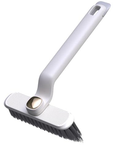 Cepillo para juntas para limpiar, cepillo de baño 2 en 1 y cepillo de limpieza de azulejos de baño, cepillo para juntas de ventanas con cabezal giratorio para azulejos domésticos, bañeras,