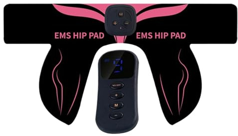 Entrenador de cadera - Dispositivo de ejercicio de cadera - Estimulador muscular de glúteos eléctrico, herramienta muscular de 6 modos y 18 intensidades con tecnología EMS, ideal para gimnasio en casa