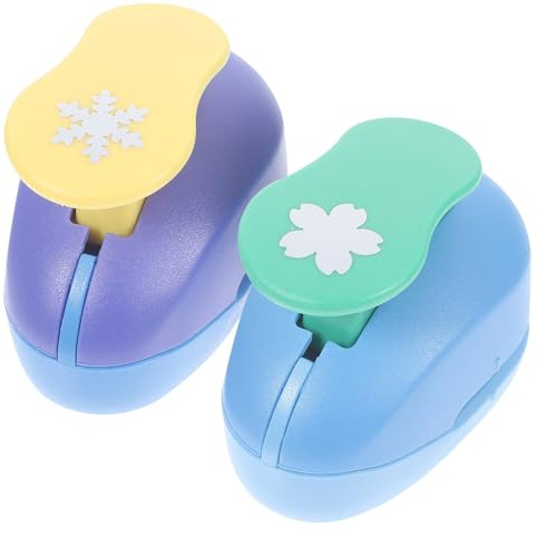 DECORNIJIA Perforatrices à Papier pour Loisirs Créatifs, Perforatrice Artisanale Portable Motifs Variés, Outil DIY pour Scrapbooking et Travaux Manuels, Couleurs Aléatoires, Style Aléatoire