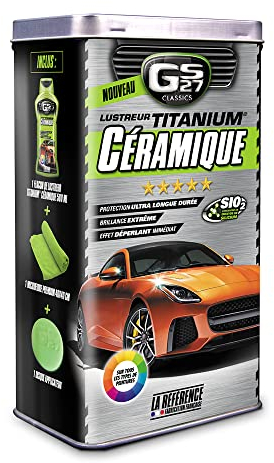 GS27 - Lustreur Titanium Céramique - Produit Nettoyant Voiture - Brillance Instantannée - Sans Rinçage - 500 ml