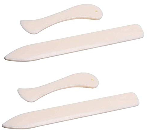 4 Pcs Paper Creaser Set Bone Shape Folder Folder Scorer Crease Marker for Paper Crafts, Card Making, Office Supplies and Handmade Books Bookbinding
