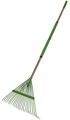 AMES 20201033 Steel Tine Leaf Rake with Hardwood/Steel Handle, 22 Tines