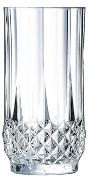 Cristal d'Arques Verre forme haute 28cl Longchamp Eclat 4 verres