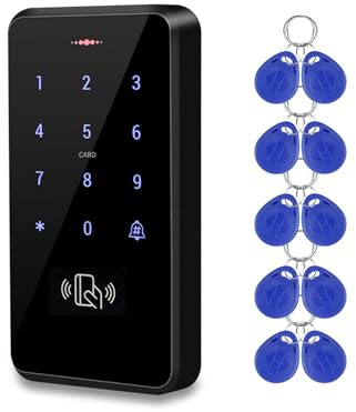 ReaIOKbii Outdoor Wasserdicht RFID Tastatur Touchscreen Zugangskontrollsystem IP68 125kHz Kartenleser 10 EM4100 Schlüsselanhänger