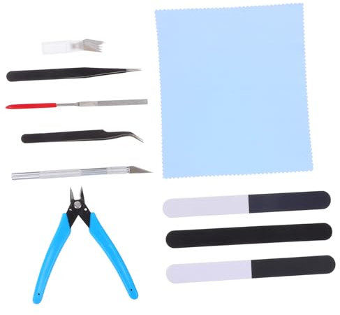 HOMSFOU 1 Satz Modellwerkzeugsatz Modellbau Werkzeug Modellbauwerkzeuge Werkzeuge für Modellbausätze reparieren technische Werkzeuge Modell Werkzeugkasten Kunststoff