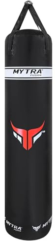 Sac de Frappe à Eau pour Adultes – Sac de Boxe Suspendu Noir résistant (1,5 m / 1,8 m) – Sac de Frappe rempli d’Eau pour entraînement, Boxe, Kickboxing, MMA et Muay Thaï (Noire, 1.8M)