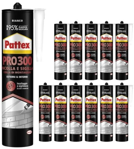 Universalkleber PRO 300 transparent 410g witterungsfester Montagekleber (12 x 410g)