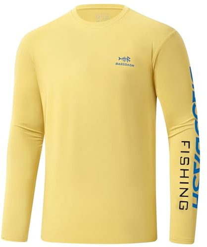 Bassdash Camiseta de Manga Larga para Hombre Camisetas de Pesca para Hombre protección Solar UV UPF 50+ Secado Rápido