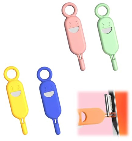 LACHT Extractor de Tarjeta SIM, 4 Piezas Mini Abridor de Agujas de Acero Inoxidable, Clavijas de Expulsión, Compatible con Todos Teléfono Inteligente
