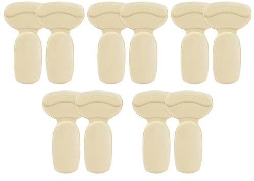 Fersenpolster für Schuhe,10 Stück Ferseneinlagen Schutz - Hochdichte Schuh-Haftpolster,für Damen, Herren, Pendeln, Hochzeit, Outdoor, Party, Büro, Tanzen, Reisen