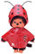 Monchhichi Kleidung für Standard Monchichi 20 cm - Verschiedene Designs (Regenjacke Marienkäfer)