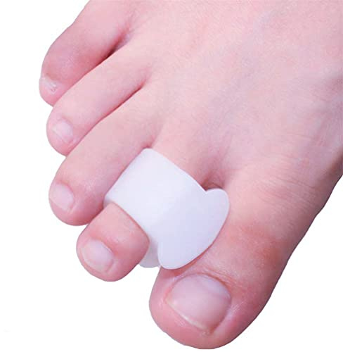 salefun Silikon Tå Separator Tåavskiljare, Gel Tånålar Tåskydd Tåsprejdare, Korrigering av bunion för att förhindra friktion och tryckavlastning (4 st)
