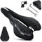 Fahrradsattel Herren Damen Bequem, MTB Cube Sattel Fahrradsitz mit Reflektor, Sattelüberzug und Regenschutz Hohl Ergonomisch Gelsattel für BMX/Rennrad/Mountainbike/EMTB/Dirt Bike/Hometrainer Fahrrad