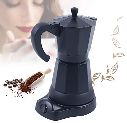 SanBouSi Cafetière à expresso électrique pour 6 tasses (300 ml)