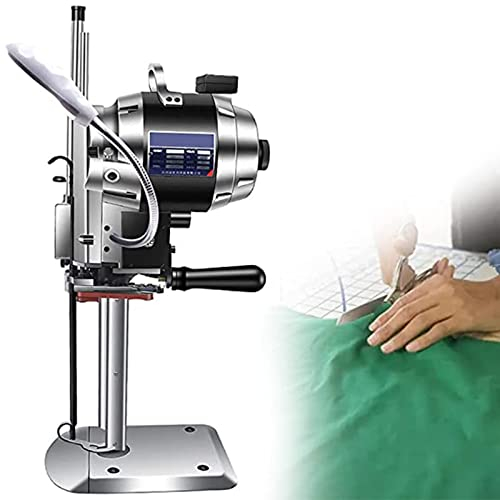 Máquina cortadora de Tela, cortadora de Cuchilla Recta eléctrica Vertical con Espesor de Corte de 11 cm/16 cm/21 cm, con función de Afilado automático Ideal para Textiles, Cuero, 220V
