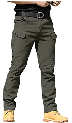 Generic Pantalon Cargo Homme, Pantalon Homme Jogging Salopette De Travail Pantalon Jogging Homme Jeans Taille Elastique Pentathlon De Travail Thermique Cotton Chantier(A005,XXL)