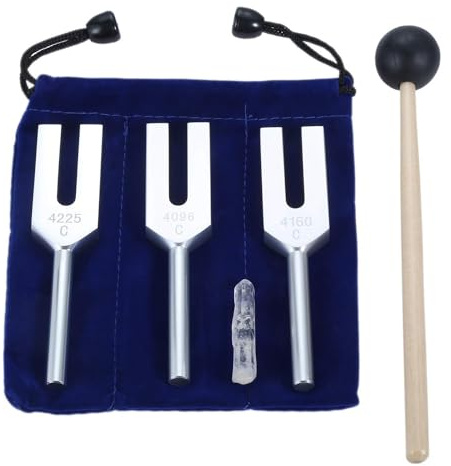 Juego de Diapasones 4096 Hz 4160 Hz 4225 Hz para CuracióN de Sonido, Instrumentos Musicales, Herramientas de VibracióN de Sonido, C